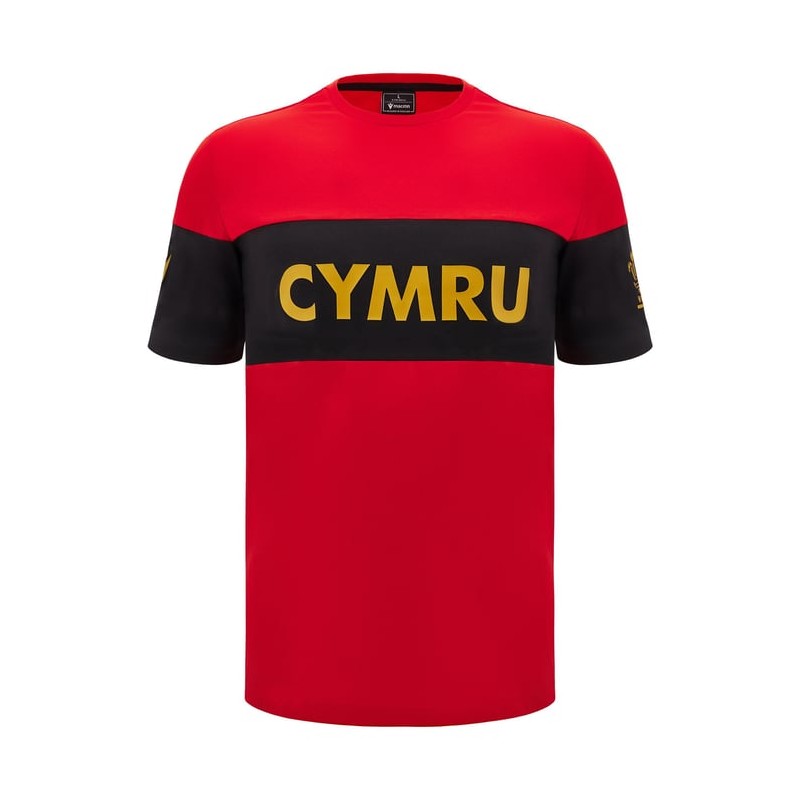 RUGBY WALES – TRIKOT LEISURE BAUMWOLLE - MACRON - Saison 2024/25