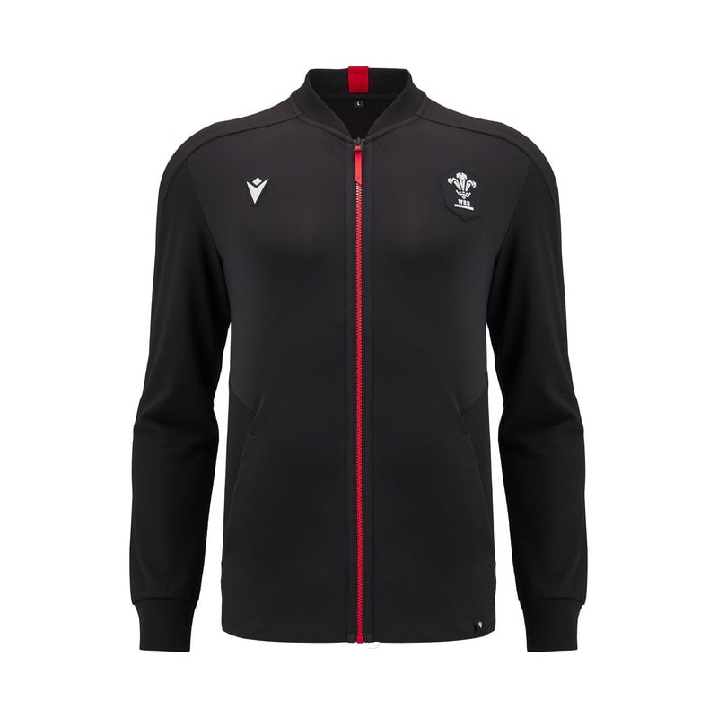 RUGBY PAYS DE GALLES – VESTE ANTHEM AVEC ZIP - MACRON - Saison 2024/25 RUGBY PAYS DE GALLES – VESTE ANTHEM AVEC ZIP - MACRON - Saison 2024/25