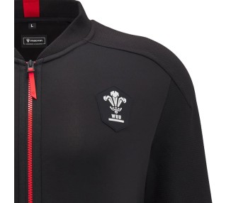 RUGBY WALES – SWEATSHIRT ANTHEM WITH ZIP - MACRON - Season 2024/25