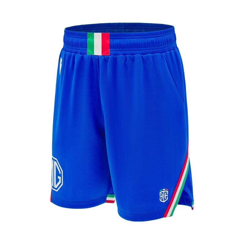 BALONCESTO ITALIA - PANTALONES CORTOS HOME - MACRON - Temporada 2024/25 BALONCESTO ITALIA - PANTALONES CORTOS HOME - MACRON - Temporada 2024/25