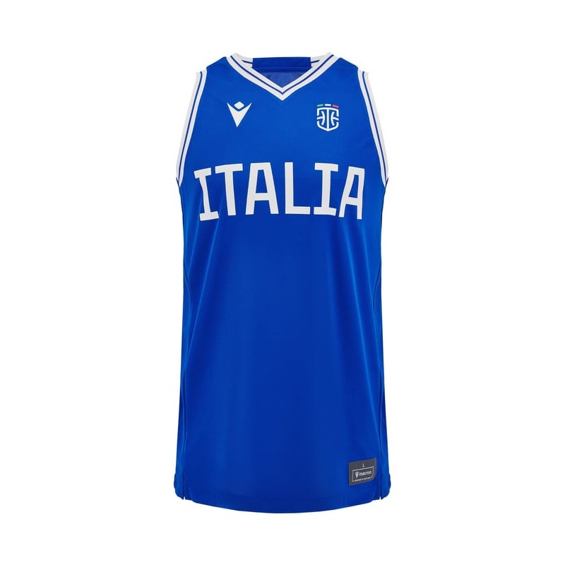 BASKETBALL ITALY - TRAINING JERSEY SHIRT - MACRON - Season 2024/25 BASKETBALL ITALY - TRAINING JERSEY SHIRT - MACRON - Season 2024/25