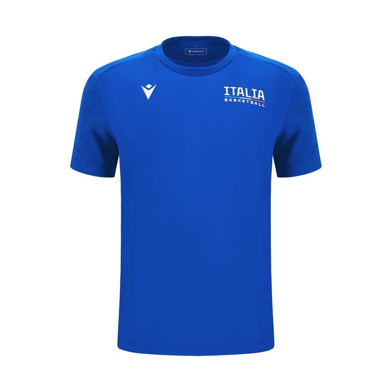 BASKETBALL ITALY – COTTONPOLY SHIRT ROYAL - MACRON - Season 2024/25 BASKETBALL ITALY – COTTONPOLY SHIRT ROYAL - MACRON - Season 2024/25