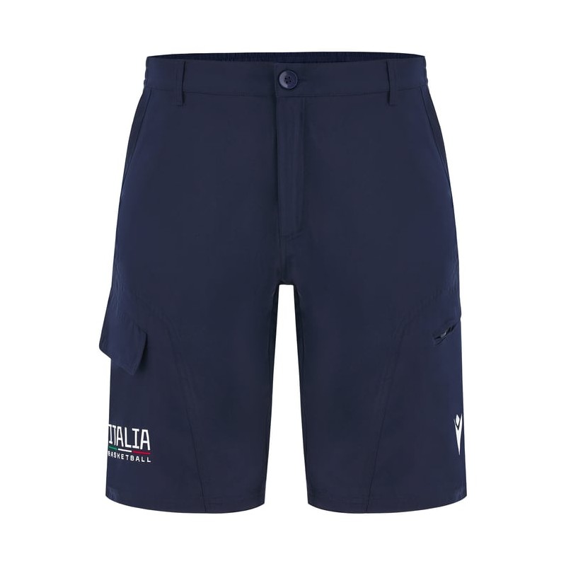 BALONCESTO ITALIA - PANTALONES CORTOS BERMUDA CUSTOM - MACRON - Temporada 2024/25 BALONCESTO ITALIA - PANTALONES CORTOS BERMUDA CUSTOM - MACRON - Temporada 2024/25