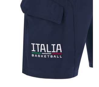 BASKETBALL ITALIE - SHORTS BERMUDA CUSTOM - MACRON - Saison 2024/25