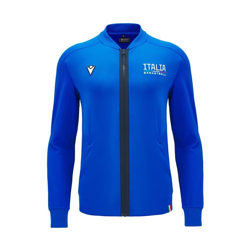BASKETBALL ITALY – SWEATSHIRT ATHLEISURE ROYAL - MACRON - Season 2024/25