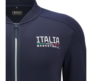 BALONCESTO ITALIA – CHAQUETA ATHLEISURE NAVY MACRON - Temporada 2024/25