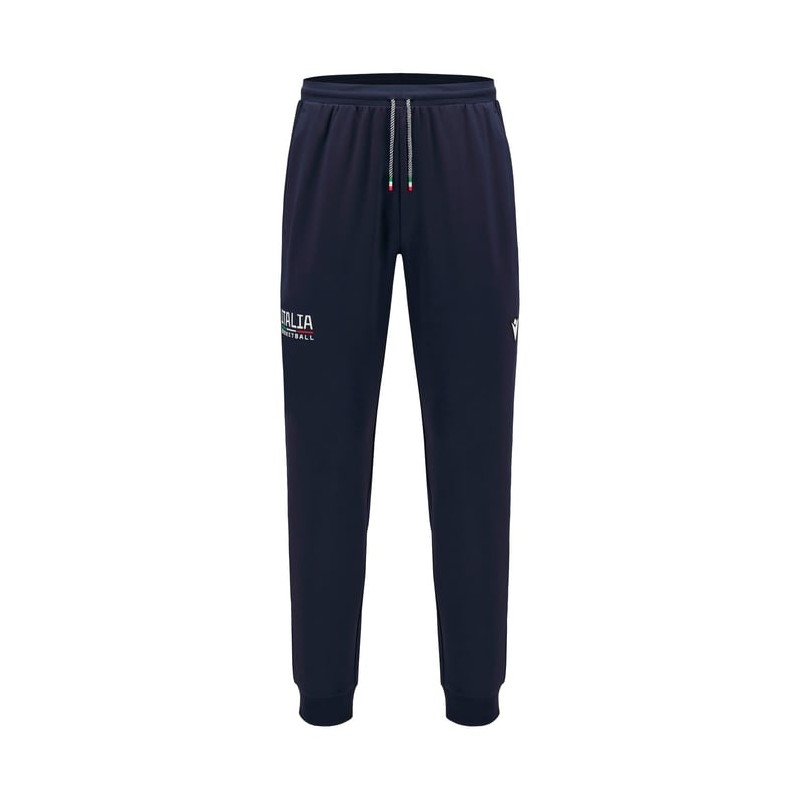 BASKETBALL ITALIE – PANTALON ATHLEISURE NAVY - MACRON - Saison 2024/25 BASKETBALL ITALIE – PANTALON ATHLEISURE NAVY - MACRON - Saison 2024/25