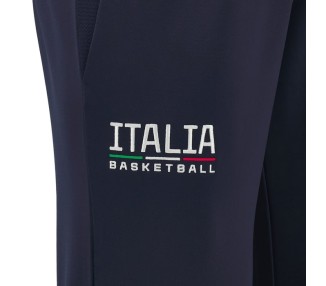 BASKETBALL ITALY – PANTS ATHLEISURE NAVY - MACRON - Season 2024/25