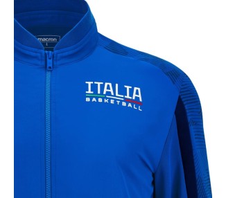 BALONCESTO ITALIA – CHAQUETA CHANDAL TRAVEL MICROFIBRA MACRON - Temp. 2024/25