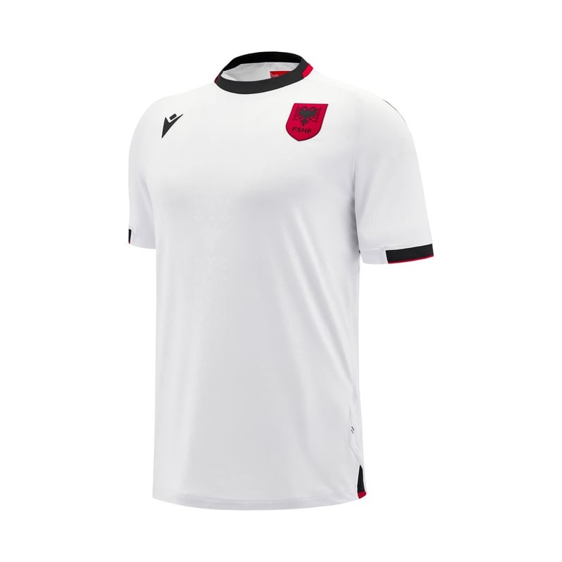 ALBANIA FOOTBALL SOCCER - MATCH SHIRT AWAY - MACRON - Season 2024/25 ALBANIA FOOTBALL SOCCER - MATCH SHIRT AWAY - MACRON - Season 2024/25