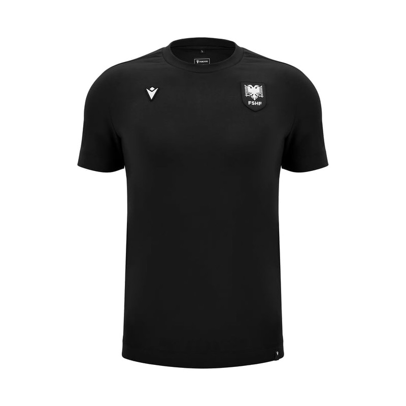 ALBANIA FOOTBALL SOCCER – SHIRT ATHLEISURE COTTON TRAVEL BLK - MACRON - 2024/25 ALBANIA FOOTBALL SOCCER – SHIRT ATHLEISURE COTTON TRAVEL BLK - MACRON - 2024/25