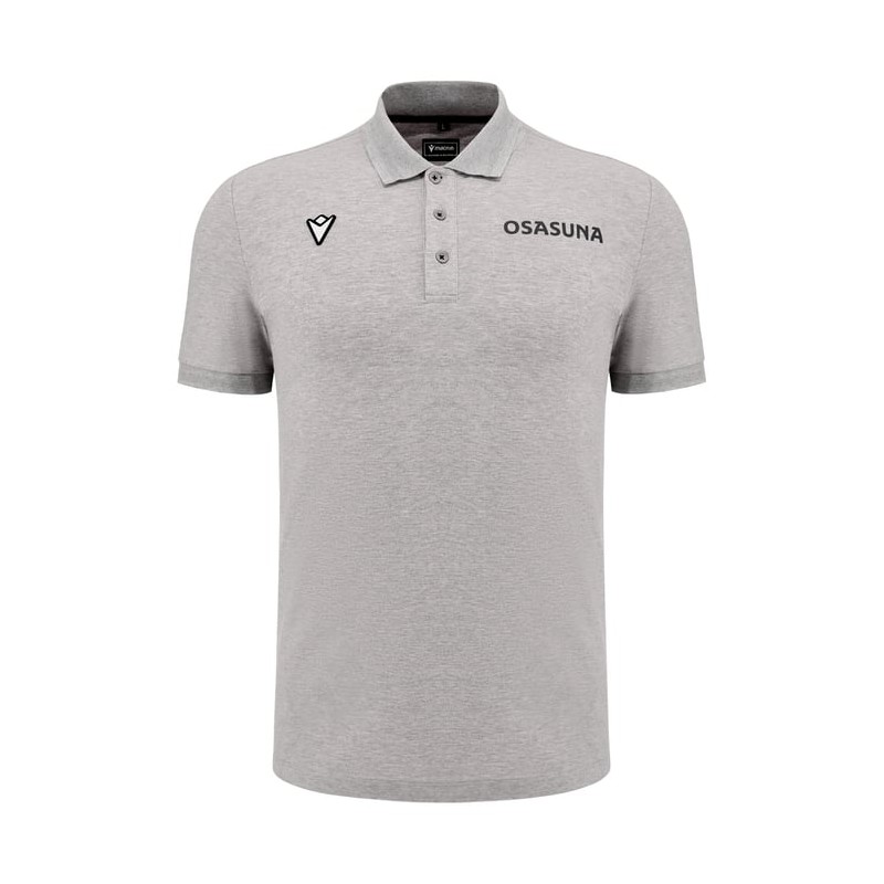 OSASUNA – POLO MAGLIA T-SHIRT COTONE GRY - MACRON - St. 2024/25 OSASUNA – POLO MAGLIA T-SHIRT COTONE GRY - MACRON - St. 2024/25