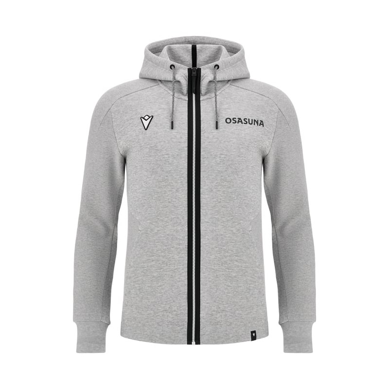 OSASUNA – FELPA CAPPUCCIO COTONE GRY - MACRON - Stagione 2024/25 OSASUNA – FELPA CAPPUCCIO COTONE GRY - MACRON - Stagione 2024/25