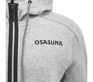 OSASUNA – SUDADERA CON CAPUCHA ALGODÓN GRY - MACRON - Temporada 2024/25