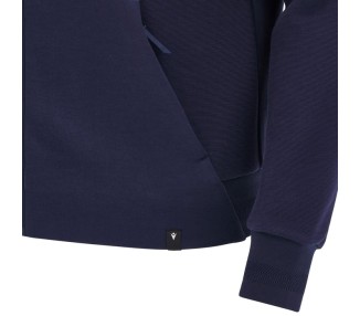 OSASUNA – SUDADERA CON CAPUCHA ALGODÓN NAV - MACRON - Temporada 2024/25