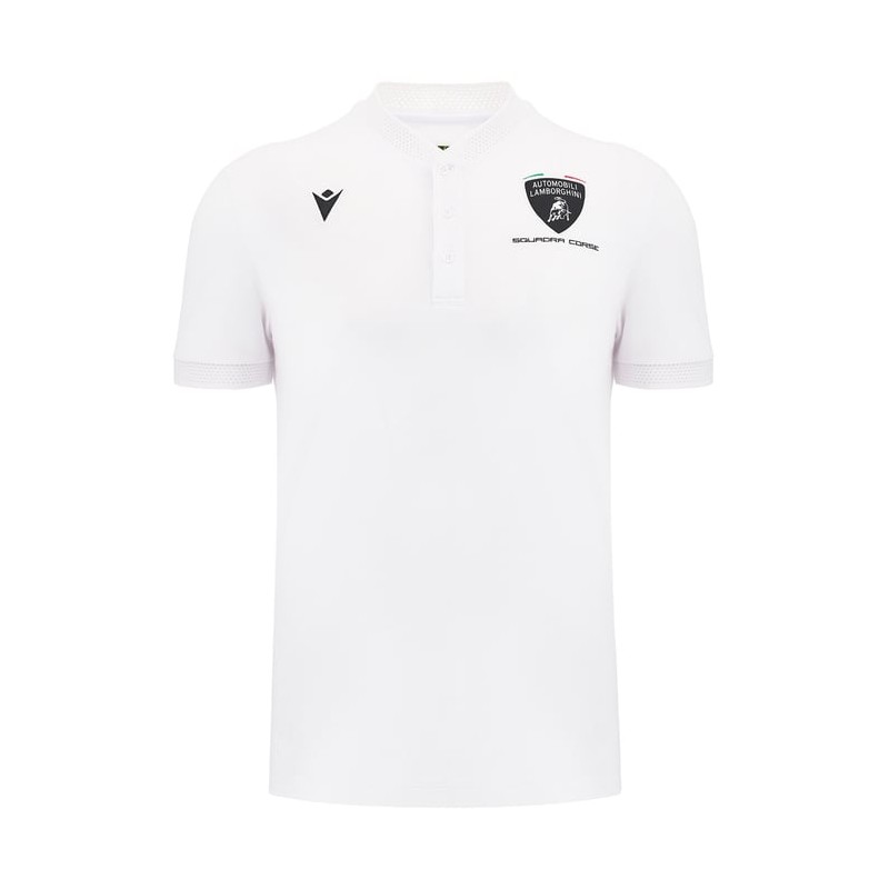 LAMBORGHINI RACING TEAM – ATH COTTON TRAVEL POLO SHIRT WHI - MACRON - 2025 LAMBORGHINI RACING TEAM – ATH COTTON TRAVEL POLO SHIRT WHI - MACRON - 2025
