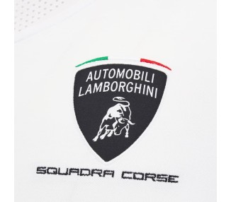 LAMBORGHINI RACING TEAM – MAILLOT COTON POLO ATH WHI - MACRON - 2025