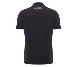 LAMBORGHINI RACING TEAM – ATH ALGODON CAMISETA POLO BLK - MACRON - Temporada 2025