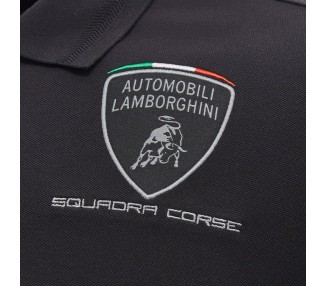 LAMBORGHINI RACING TEAM – ATH ALGODON CAMISETA POLO BLK - MACRON - Temporada 2025