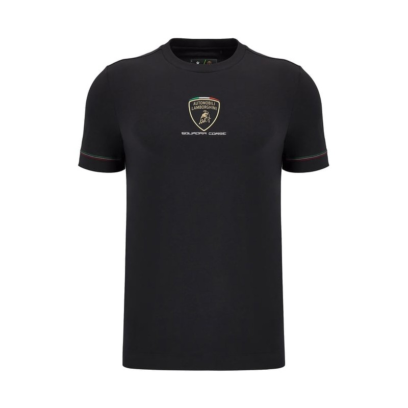 LAMBORGHINI RACING TEAM – ATH COTTON TRAVEL SHIRT BLK - MACRON - 2025 LAMBORGHINI RACING TEAM – ATH COTTON TRAVEL SHIRT BLK - MACRON - 2025
