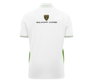 LAMBORGHINI RACING TEAM – POLO STF WHI POLY CAMISETA - MACRON - Temporada 2025