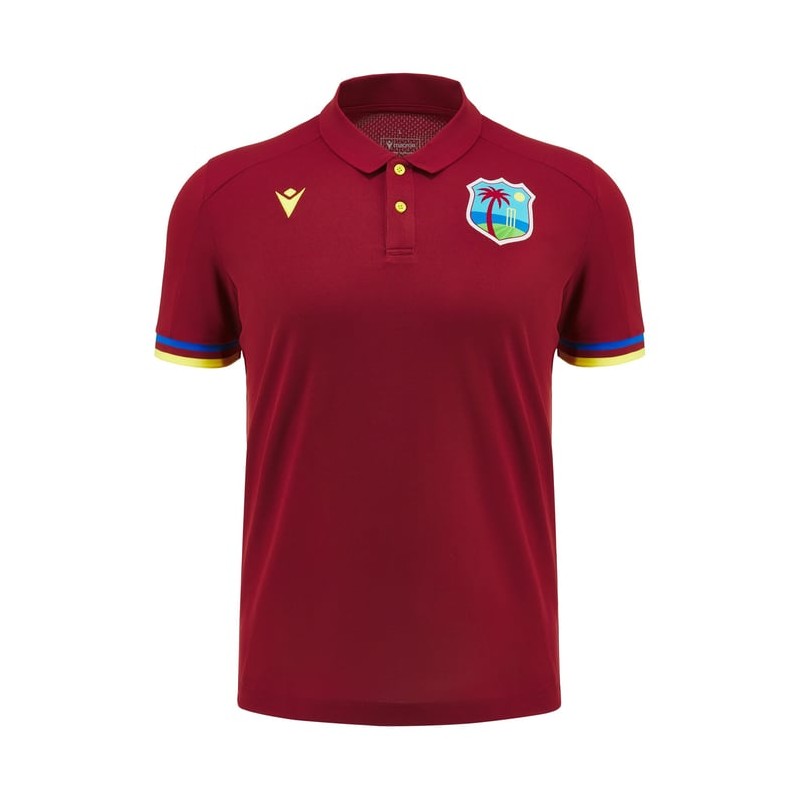 WEST INDIES CRICKET – POLO TRAVEL POLY SHIRT CRD - MACRON - Season 2024/25 WEST INDIES CRICKET – POLO TRAVEL POLY SHIRT CRD - MACRON - Season 2024/25