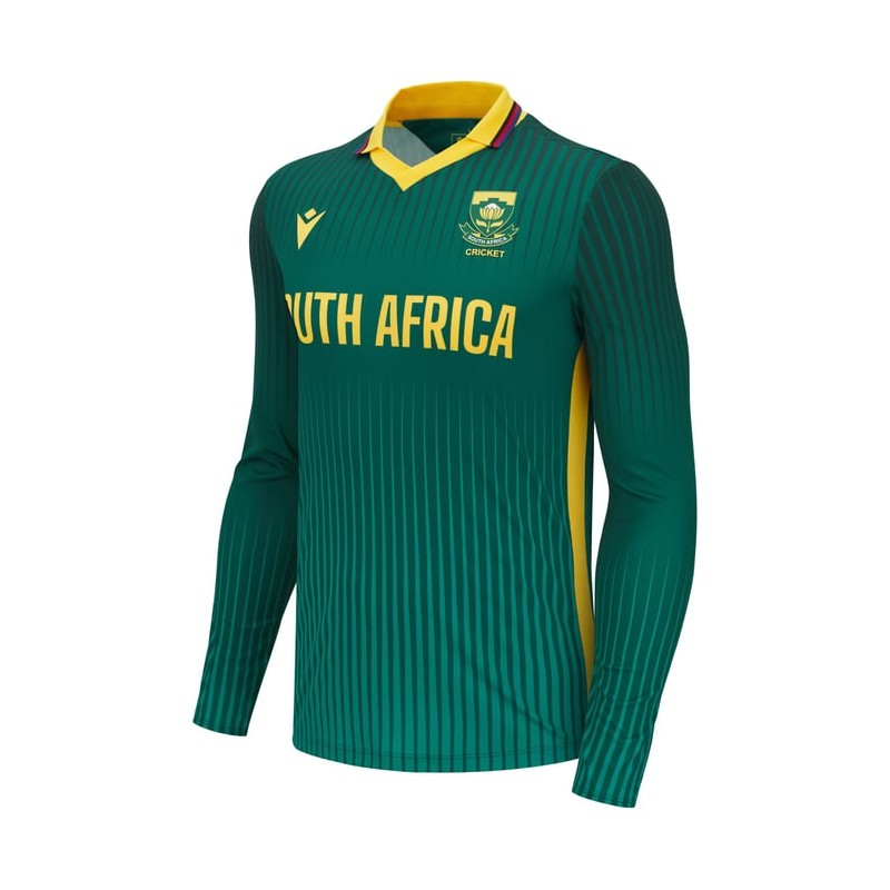 SOUTH AFRICA CRICKET - MATCH SHIRT ODI LS - MACRON - Season 2024/25 SOUTH AFRICA CRICKET - MATCH SHIRT ODI LS - MACRON - Season 2024/25