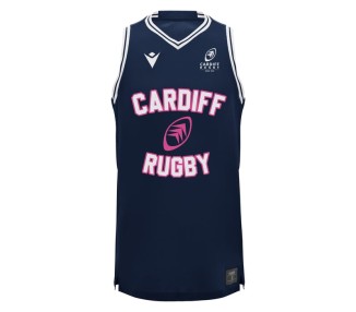 CARDIFF BLUES RUGBY - MAILLOT DÉBARDEUR POLY DRY - MACRON - Saison 2024/25