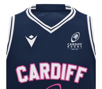CARDIFF BLUES RUGBY - MUSKELSHIRT TRIKOT POLY DRY - MACRON - Saison 24/25