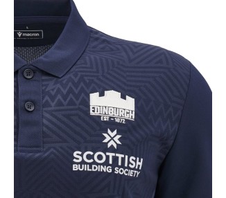 EDINBURGH RUGBY – POLO TRAVEL POLY MAGLIA - MACRON - Stagione 2024/25