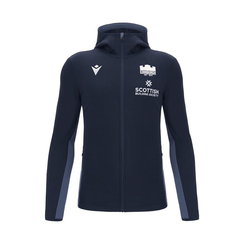 EDINBURGH RUGBY – SWEATSHIRT HOODIE ZIP TRAVEL - MACRON - Season 2024/25 EDINBURGH RUGBY – SWEATSHIRT HOODIE ZIP TRAVEL - MACRON - Season 2024/25
