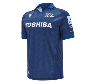 SALE SHARKS RUGBY - MAILLOT MATCH HOME - MACRON - Saison 2024/25
