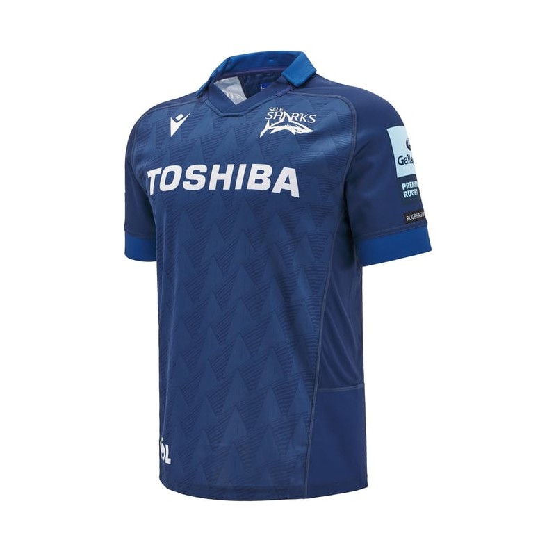 SALE SHARKS RUGBY - MATCH TRIKOT HOME - MACRON - Saison 2024/25 SALE SHARKS RUGBY - MATCH TRIKOT HOME - MACRON - Saison 2024/25