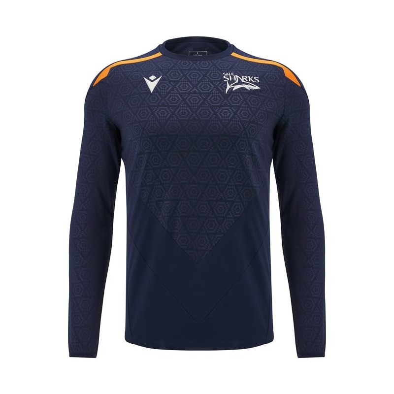 SALE SHARKS RUGBY – TRAININGSTRIKOT LS - MACRON - Saison 2024/25 SALE SHARKS RUGBY – TRAININGSTRIKOT LS - MACRON - Saison 2024/25