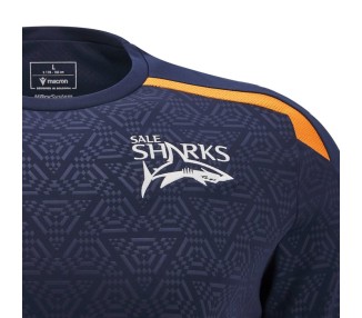 SALE SHARKS RUGBY – TRAININGSTRIKOT LS - MACRON - Saison 2024/25