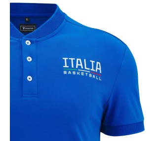 BASKET ITALIA – POLO PALLACANESTRO COTONE MAGLIA ROYAL - MACRON - St. 2025/26
