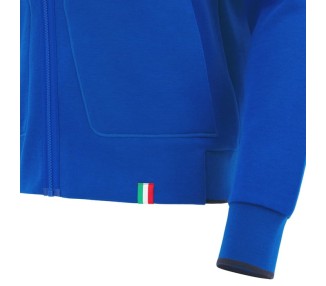 BASKETBALL ITALY – HOODY SWEATSHIRT COTTON ZIP - MACRON - Season 2025/26