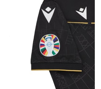 EURO 2024 UEFA ARBITRO CALCIO UFFICIALE MACRON SS - MAGLIA MATCH