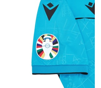 EURO 2024 UEFA REFEREE MAN - MATCH SHIRT SS - FOOTBALL SOCCER MACRON