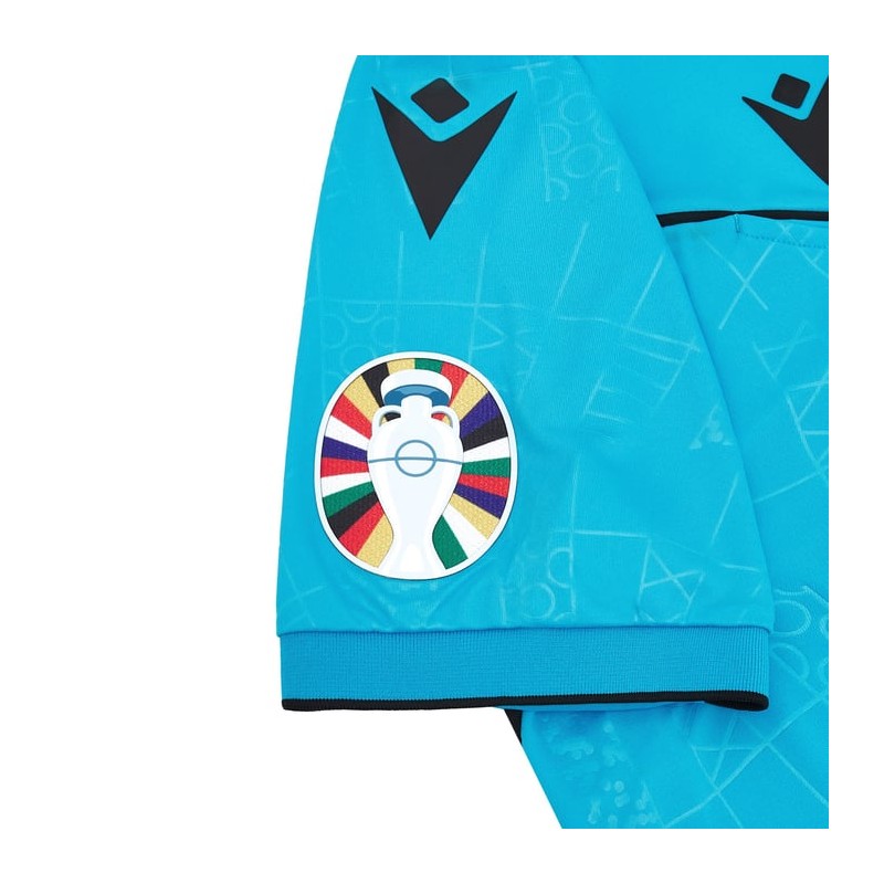 EURO 2024 UEFA REFEREE MAN - MATCH SHIRT SS - FOOTBALL SOCCER MACRON - Picture 20 of 28
