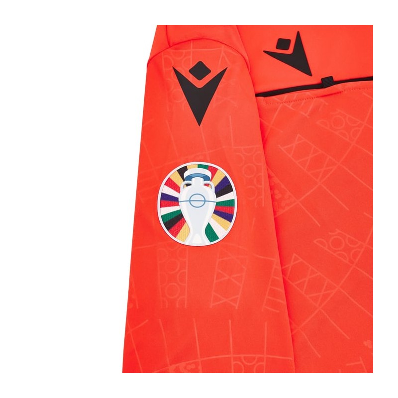 EURO 2024 UEFA REFEREE MAN - MATCH SHIRT LS - FOOTBALL SOCCER MACRON - Picture 18 of 26