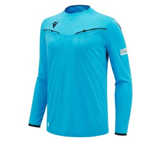 EURO 2024 UEFA REFEREE MAN - MATCH SHIRT LS - FOOTBALL SOCCER MACRON