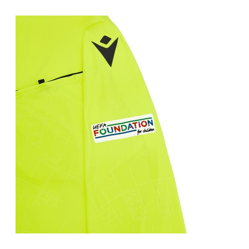 EURO 2024 UEFA REFEREE MAN - MATCH SHIRT LS - FOOTBALL SOCCER MACRON - Picture 21 of 26