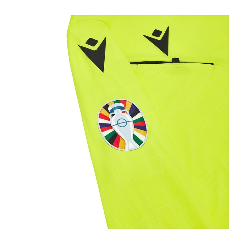 EURO 2024 UEFA REFEREE MAN - MATCH SHIRT LS - FOOTBALL SOCCER MACRON - Picture 22 of 26