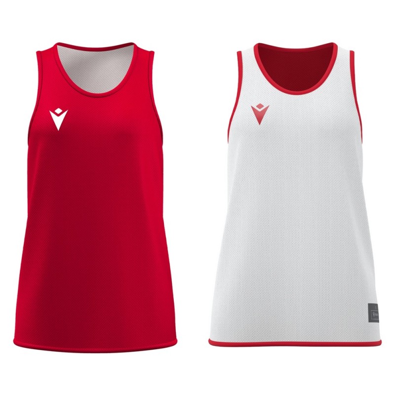 OFFER - SHIRT JERSEY SINGLET WOMAN REVERSIBLE BASKETBALL F500 MACRON - Size 3XL