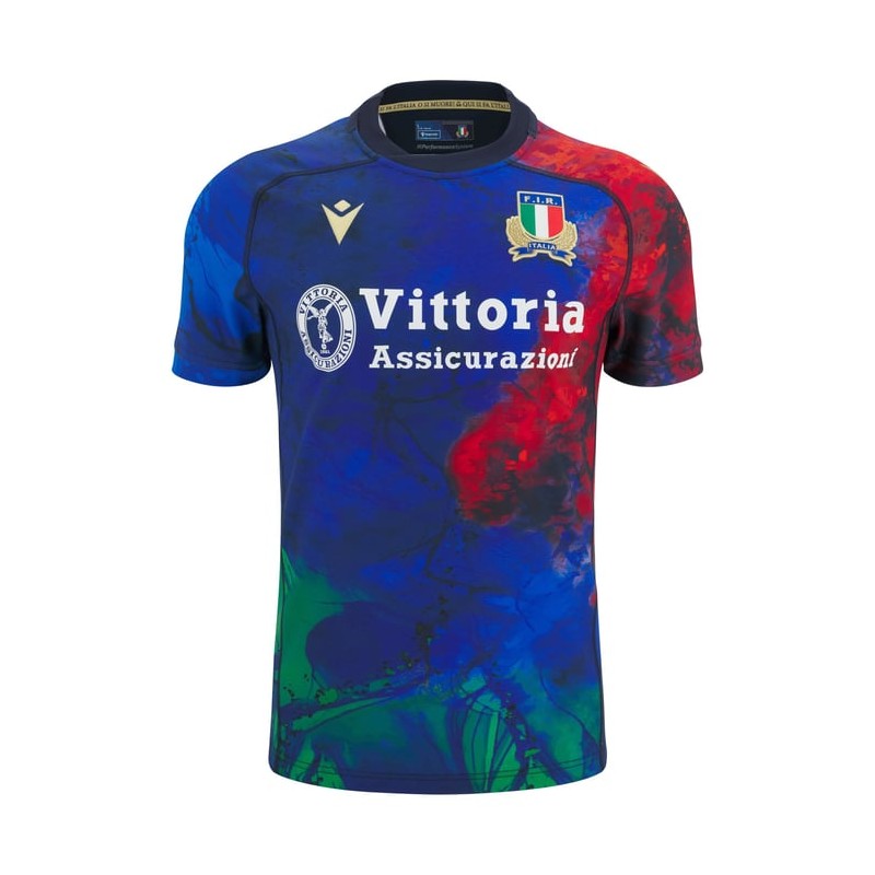 RUGBY ITALIE - MAILLOT TRAINING JERSEY - MACRON - Saison 2025/26
