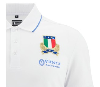 RUGBY ITALY – POLO SHIRT ATHLEISURE COTTON - MACRON - Season 2025/26