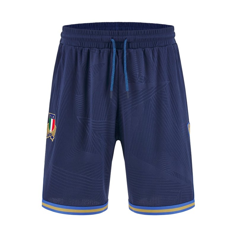 RUGBY ITALIA – PANTALONCINI BERMUDA ATHLEISURE - MACRON - Stagione 2025/26