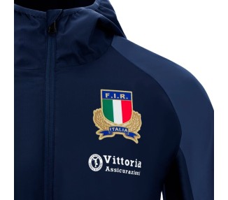 RUGBY ITALIA – GIACCA ANTIPIOGGIA PALLACANESTRO - MACRON - Stagione 2025/26