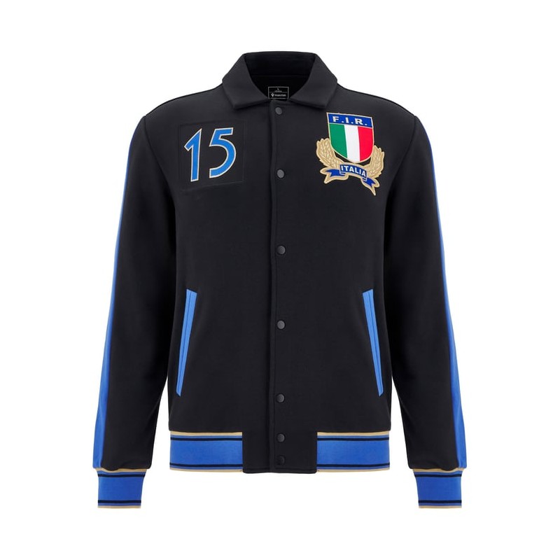 RUGBY ITALIE – VESTE SWEAT COLLEGE SWEATSHIRT - MACRON - Saison 2025/26